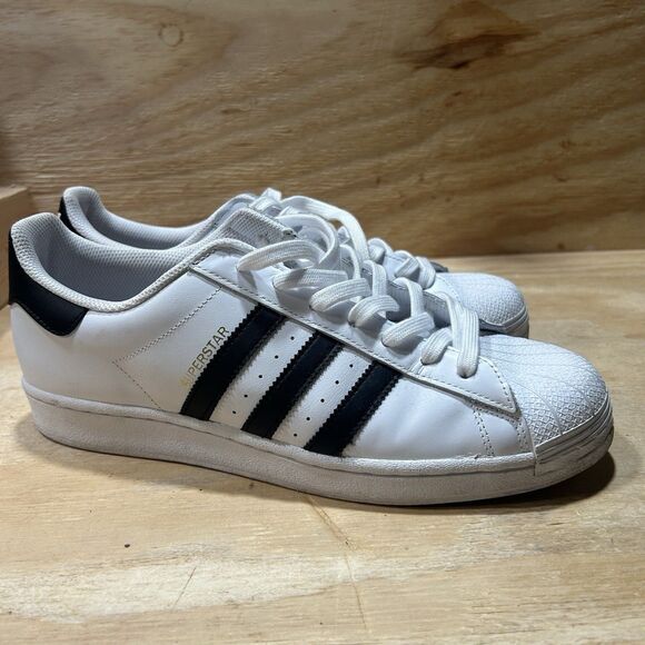 ADIDAS ORIGINALS SUPERSTAR SHELLTOE MEN\'S US 11 WHITE / BLACK / EG4958 main image 9